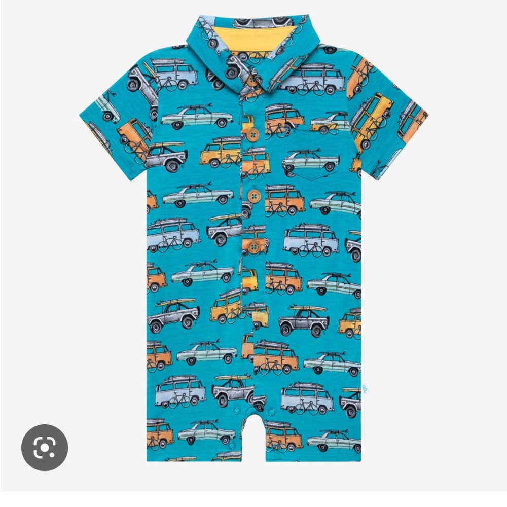 Posh peanut “Marino” romper shorts